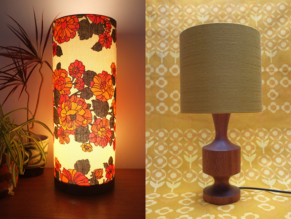 Handmade wooden lamps